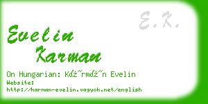 evelin karman business card